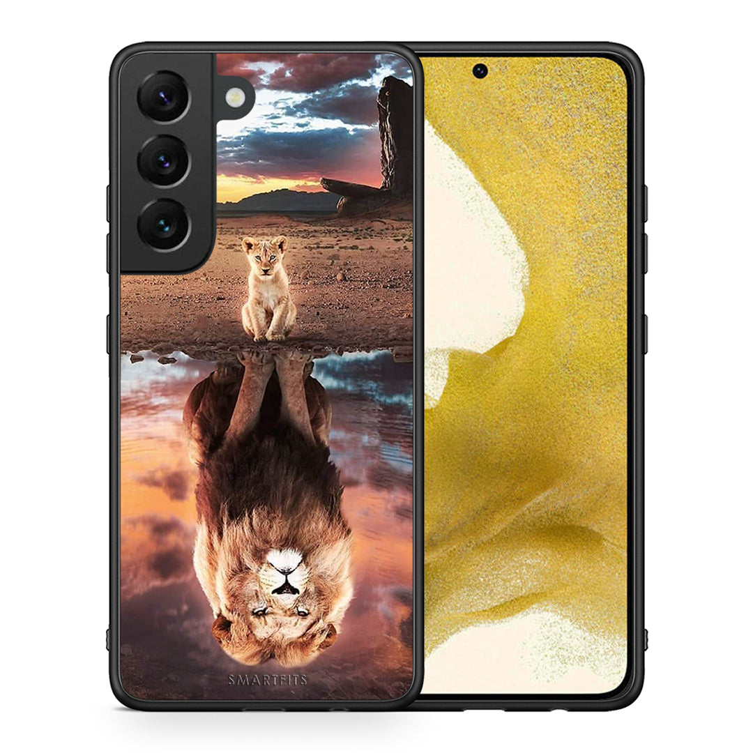 Θήκη Αγίου Βαλεντίνου Samsung S22 Sunset Dreams από τη Smartfits με σχέδιο στο πίσω μέρος και μαύρο περίβλημα | Samsung S22 Sunset Dreams case with colorful back and black bezels
