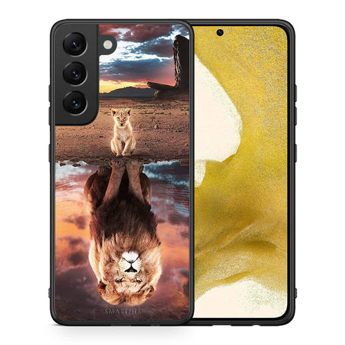 Θήκη Αγίου Βαλεντίνου Samsung S22 Sunset Dreams από τη Smartfits με σχέδιο στο πίσω μέρος και μαύρο περίβλημα | Samsung S22 Sunset Dreams case with colorful back and black bezels