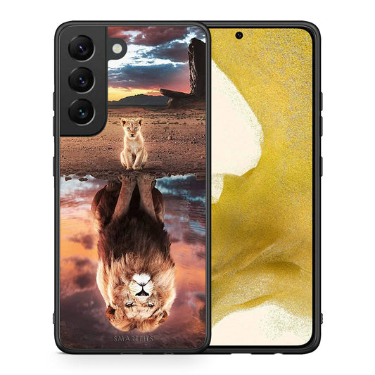 Θήκη Αγίου Βαλεντίνου Samsung S22 Sunset Dreams από τη Smartfits με σχέδιο στο πίσω μέρος και μαύρο περίβλημα | Samsung S22 Sunset Dreams case with colorful back and black bezels