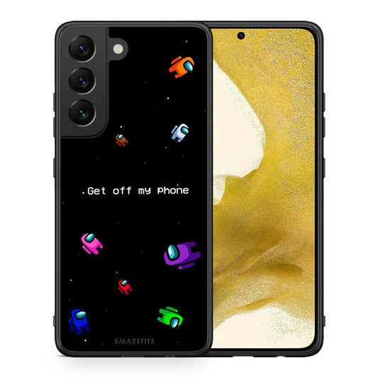 Θήκη Samsung S22 AFK Text από τη Smartfits με σχέδιο στο πίσω μέρος και μαύρο περίβλημα | Samsung S22 AFK Text case with colorful back and black bezels