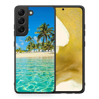 Thumbnail for Θήκη Samsung S22 Tropical Vibes από τη Smartfits με σχέδιο στο πίσω μέρος και μαύρο περίβλημα | Samsung S22 Tropical Vibes case with colorful back and black bezels