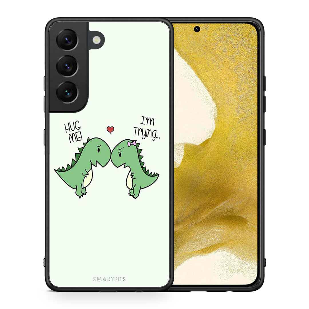 Θήκη Samsung S22 Rex Valentine από τη Smartfits με σχέδιο στο πίσω μέρος και μαύρο περίβλημα | Samsung S22 Rex Valentine case with colorful back and black bezels