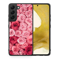 Thumbnail for Θήκη Samsung S22 RoseGarden Valentine από τη Smartfits με σχέδιο στο πίσω μέρος και μαύρο περίβλημα | Samsung S22 RoseGarden Valentine case with colorful back and black bezels