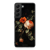 Thumbnail for Samsung S22 Vintage Roses θήκη από τη Smartfits με σχέδιο στο πίσω μέρος και μαύρο περίβλημα | Smartphone case with colorful back and black bezels by Smartfits