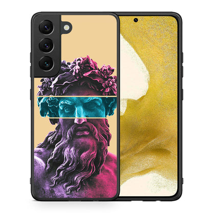 Θήκη Αγίου Βαλεντίνου Samsung S22 Zeus Art από τη Smartfits με σχέδιο στο πίσω μέρος και μαύρο περίβλημα | Samsung S22 Zeus Art case with colorful back and black bezels