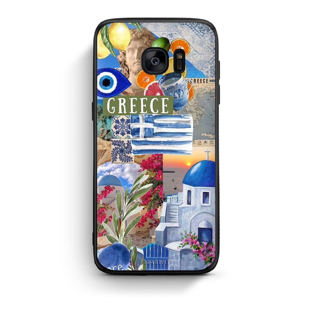 samsung s7 All Greek Θήκη από τη Smartfits με σχέδιο στο πίσω μέρος και μαύρο περίβλημα | Smartphone case with colorful back and black bezels by Smartfits