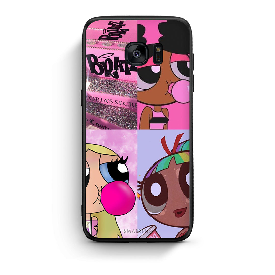 samsung s7 Bubble Girls Θήκη Αγίου Βαλεντίνου από τη Smartfits με σχέδιο στο πίσω μέρος και μαύρο περίβλημα | Smartphone case with colorful back and black bezels by Smartfits
