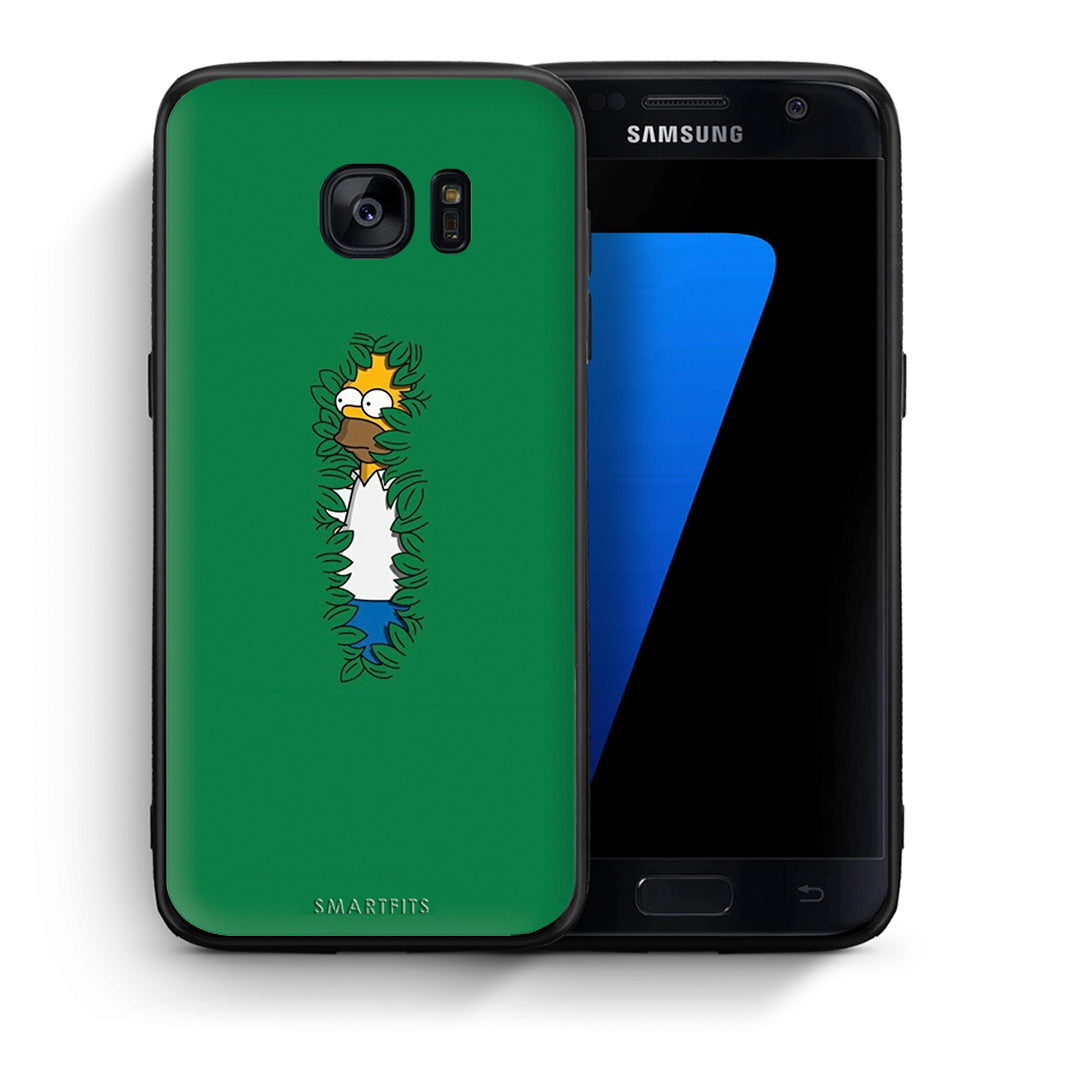 Θήκη Αγίου Βαλεντίνου Samsung S7 Bush Man από τη Smartfits με σχέδιο στο πίσω μέρος και μαύρο περίβλημα | Samsung S7 Bush Man case with colorful back and black bezels