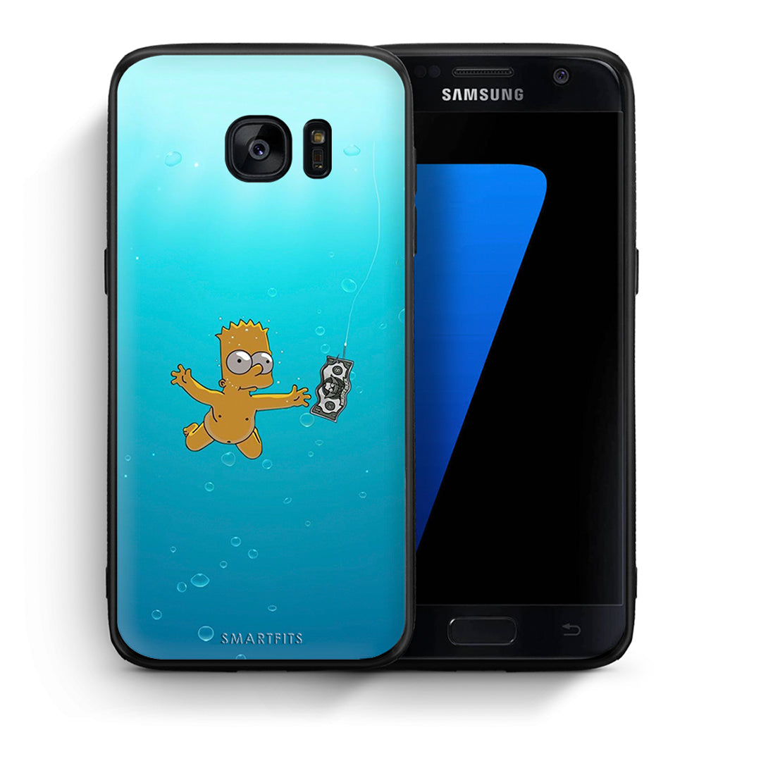 Θήκη Samsung S7 Chasing Money από τη Smartfits με σχέδιο στο πίσω μέρος και μαύρο περίβλημα | Samsung S7 Chasing Money case with colorful back and black bezels