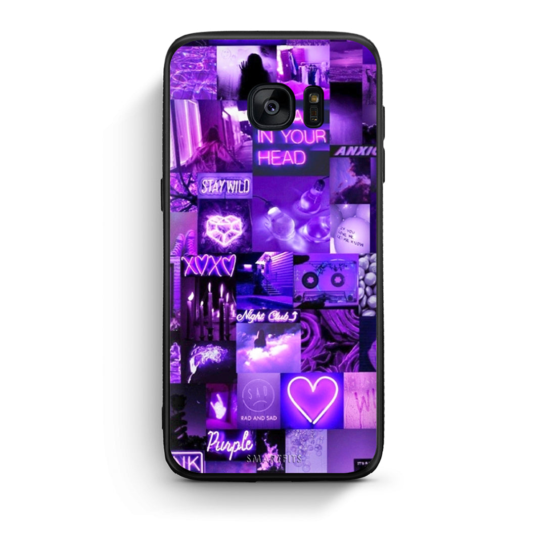 samsung s7 Collage Stay Wild Θήκη Αγίου Βαλεντίνου από τη Smartfits με σχέδιο στο πίσω μέρος και μαύρο περίβλημα | Smartphone case with colorful back and black bezels by Smartfits