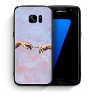 Thumbnail for Θήκη Samsung S7 Edge Adam Hand από τη Smartfits με σχέδιο στο πίσω μέρος και μαύρο περίβλημα | Samsung S7 Edge Adam Hand case with colorful back and black bezels