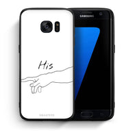 Thumbnail for Θήκη Αγίου Βαλεντίνου Samsung S7 Edge Aeshetic Love 2 από τη Smartfits με σχέδιο στο πίσω μέρος και μαύρο περίβλημα | Samsung S7 Edge Aeshetic Love 2 case with colorful back and black bezels