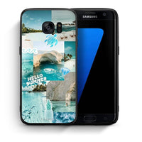 Thumbnail for Θήκη Samsung S7 Edge Aesthetic Summer από τη Smartfits με σχέδιο στο πίσω μέρος και μαύρο περίβλημα | Samsung S7 Edge Aesthetic Summer case with colorful back and black bezels