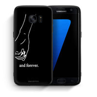 Thumbnail for Θήκη Αγίου Βαλεντίνου Samsung S7 Edge Always & Forever 2 από τη Smartfits με σχέδιο στο πίσω μέρος και μαύρο περίβλημα | Samsung S7 Edge Always & Forever 2 case with colorful back and black bezels