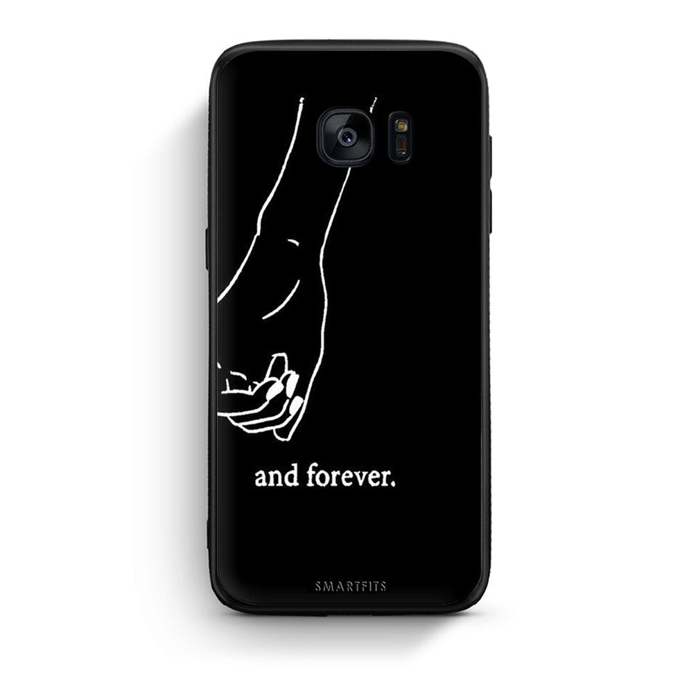 samsung s7 edge Always & Forever 2 Θήκη Αγίου Βαλεντίνου από τη Smartfits με σχέδιο στο πίσω μέρος και μαύρο περίβλημα | Smartphone case with colorful back and black bezels by Smartfits
