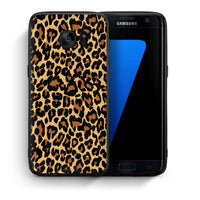 Thumbnail for Θήκη Samsung S7 Edge Leopard Animal από τη Smartfits με σχέδιο στο πίσω μέρος και μαύρο περίβλημα | Samsung S7 Edge Leopard Animal case with colorful back and black bezels