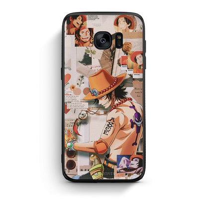samsung s7 Anime Collage θήκη από τη Smartfits με σχέδιο στο πίσω μέρος και μαύρο περίβλημα | Smartphone case with colorful back and black bezels by Smartfits