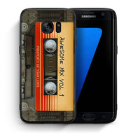 Thumbnail for Θήκη Samsung S7 Edge Awesome Mix από τη Smartfits με σχέδιο στο πίσω μέρος και μαύρο περίβλημα | Samsung S7 Edge Awesome Mix case with colorful back and black bezels