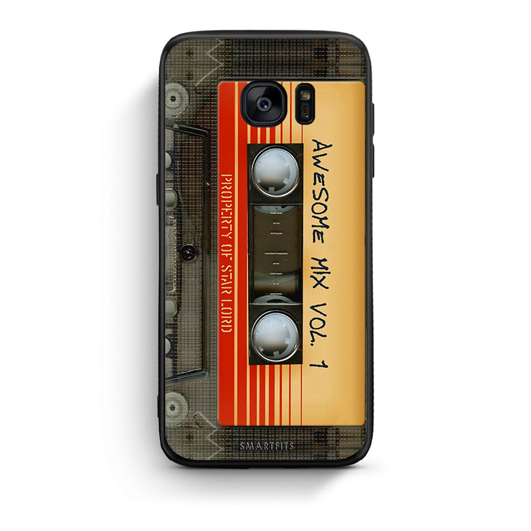 samsung s7 edge Awesome Mix θήκη από τη Smartfits με σχέδιο στο πίσω μέρος και μαύρο περίβλημα | Smartphone case with colorful back and black bezels by Smartfits