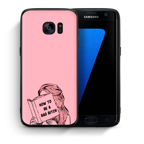 Θήκη Samsung S7 Edge Bad Bitch από τη Smartfits με σχέδιο στο πίσω μέρος και μαύρο περίβλημα | Samsung S7 Edge Bad Bitch case with colorful back and black bezels
