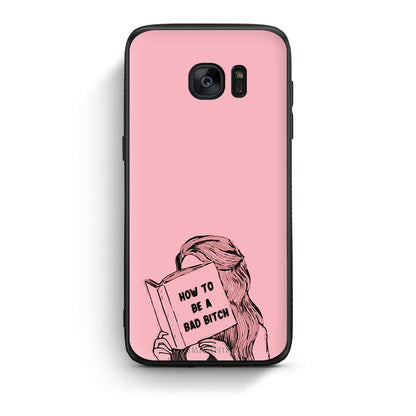 samsung s7 Bad Bitch θήκη από τη Smartfits με σχέδιο στο πίσω μέρος και μαύρο περίβλημα | Smartphone case with colorful back and black bezels by Smartfits