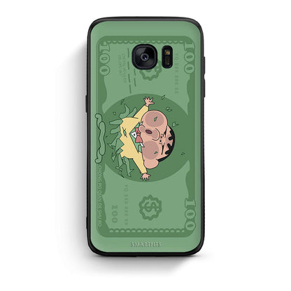 samsung s7 edge Big Money Θήκη Αγίου Βαλεντίνου από τη Smartfits με σχέδιο στο πίσω μέρος και μαύρο περίβλημα | Smartphone case with colorful back and black bezels by Smartfits