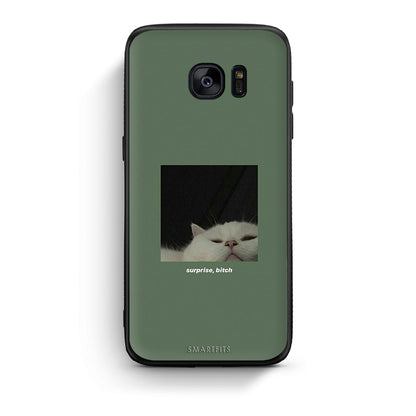samsung s7 Bitch Surprise θήκη από τη Smartfits με σχέδιο στο πίσω μέρος και μαύρο περίβλημα | Smartphone case with colorful back and black bezels by Smartfits