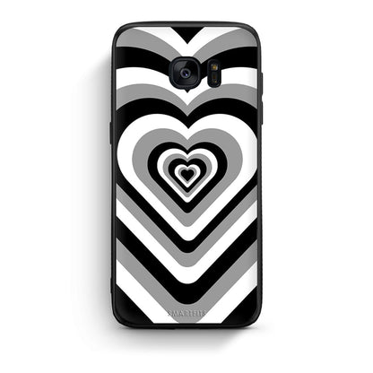 samsung s7 edge Black Hearts θήκη από τη Smartfits με σχέδιο στο πίσω μέρος και μαύρο περίβλημα | Smartphone case with colorful back and black bezels by Smartfits