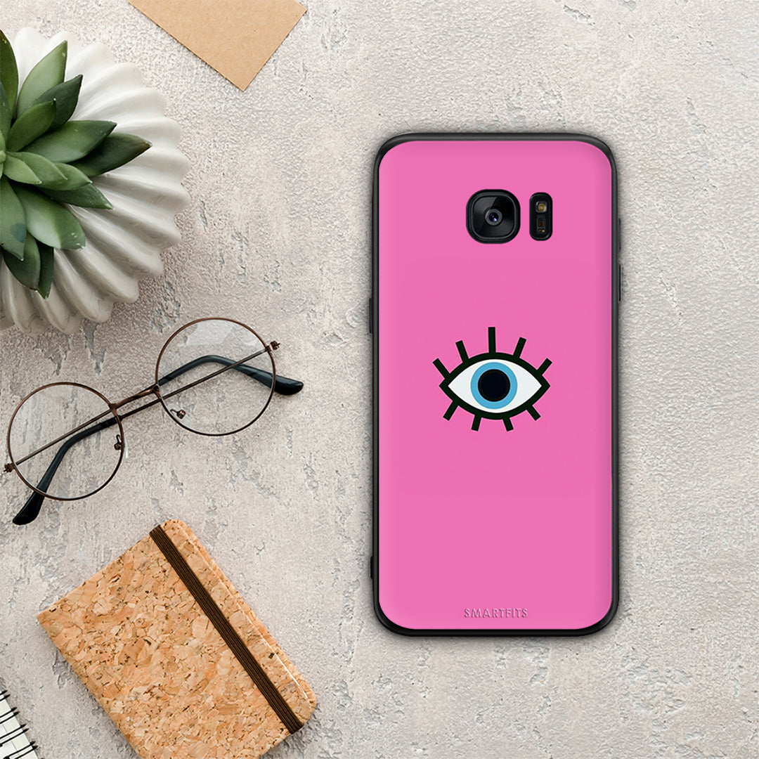 Blue Eye Pink - Samsung Galaxy S7 Edge θήκη