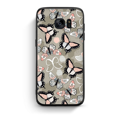 135 - samsung galaxy s7 edge Butterflies Boho case, cover, bumper