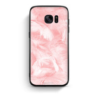 Thumbnail for 33 - samsung galaxy s7 edge Pink Feather Boho case, cover, bumper