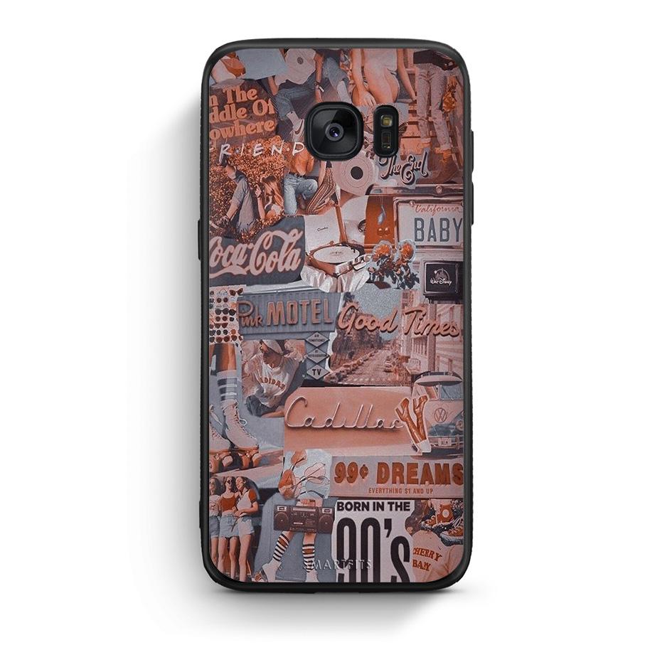 samsung s7 Born In 90s θήκη από τη Smartfits με σχέδιο στο πίσω μέρος και μαύρο περίβλημα | Smartphone case with colorful back and black bezels by Smartfits