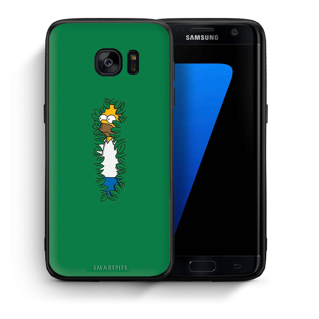 Θήκη Αγίου Βαλεντίνου Samsung S7 Edge Bush Man από τη Smartfits με σχέδιο στο πίσω μέρος και μαύρο περίβλημα | Samsung S7 Edge Bush Man case with colorful back and black bezels