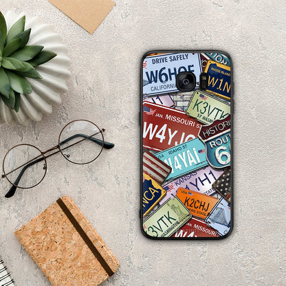 Car Plates - Samsung Galaxy S7 Edge θήκη