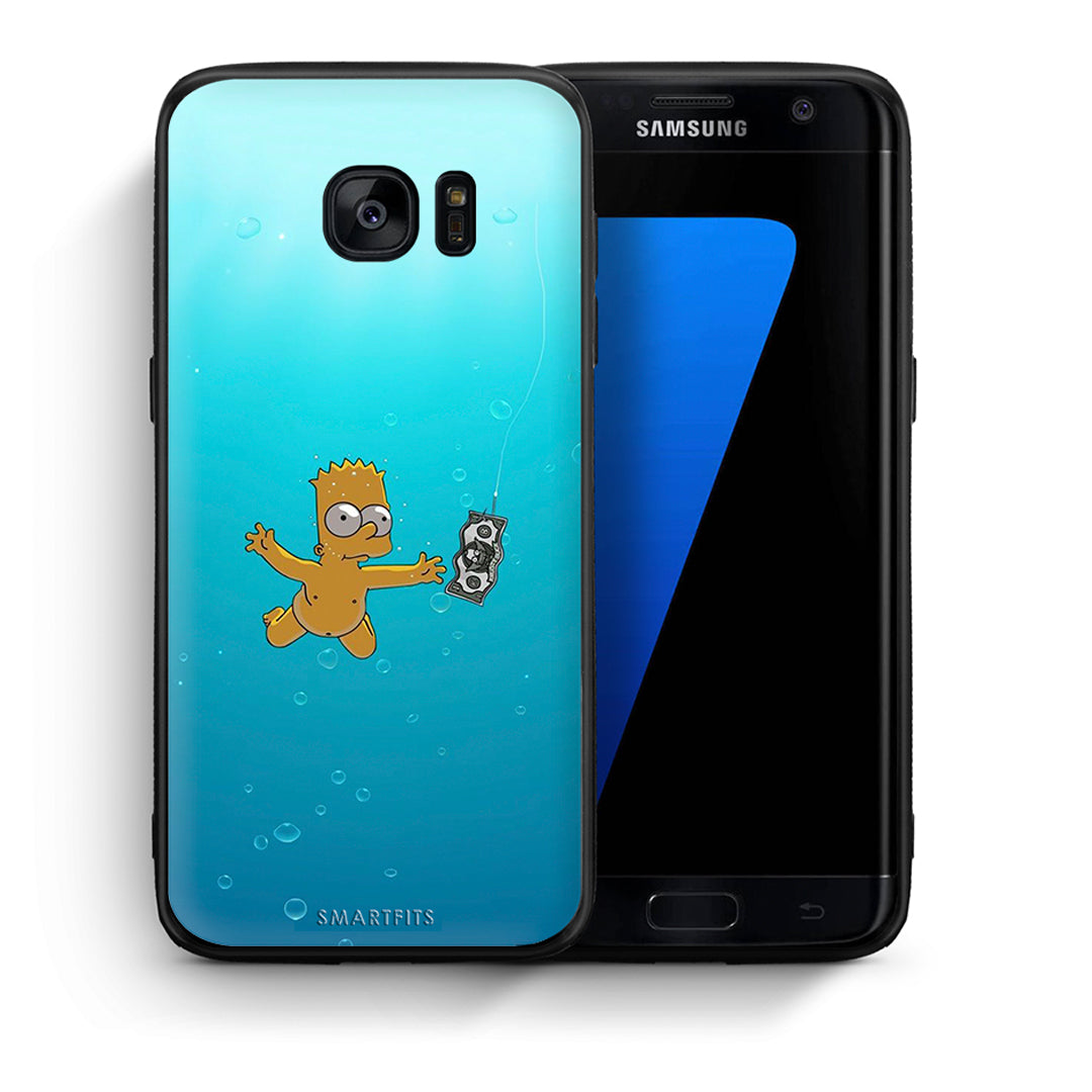 Θήκη Samsung S7 Edge Chasing Money από τη Smartfits με σχέδιο στο πίσω μέρος και μαύρο περίβλημα | Samsung S7 Edge Chasing Money case with colorful back and black bezels