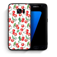 Thumbnail for Θήκη Samsung S7 Edge Cherry Summer από τη Smartfits με σχέδιο στο πίσω μέρος και μαύρο περίβλημα | Samsung S7 Edge Cherry Summer case with colorful back and black bezels