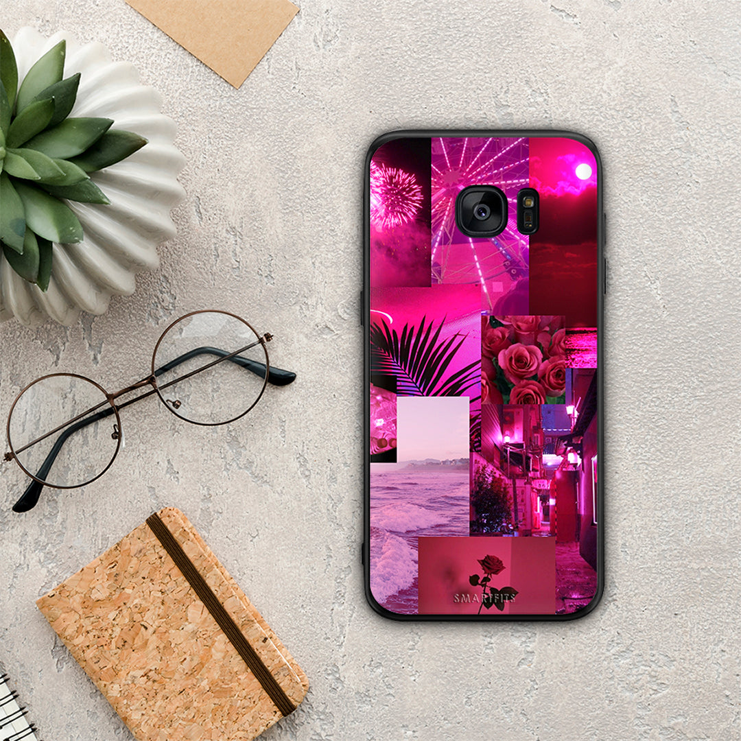 Collage Red Roses - Samsung Galaxy S7 Edge θήκη