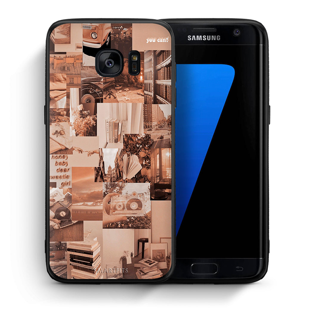 Θήκη Αγίου Βαλεντίνου Samsung S7 Edge Collage You Can από τη Smartfits με σχέδιο στο πίσω μέρος και μαύρο περίβλημα | Samsung S7 Edge Collage You Can case with colorful back and black bezels