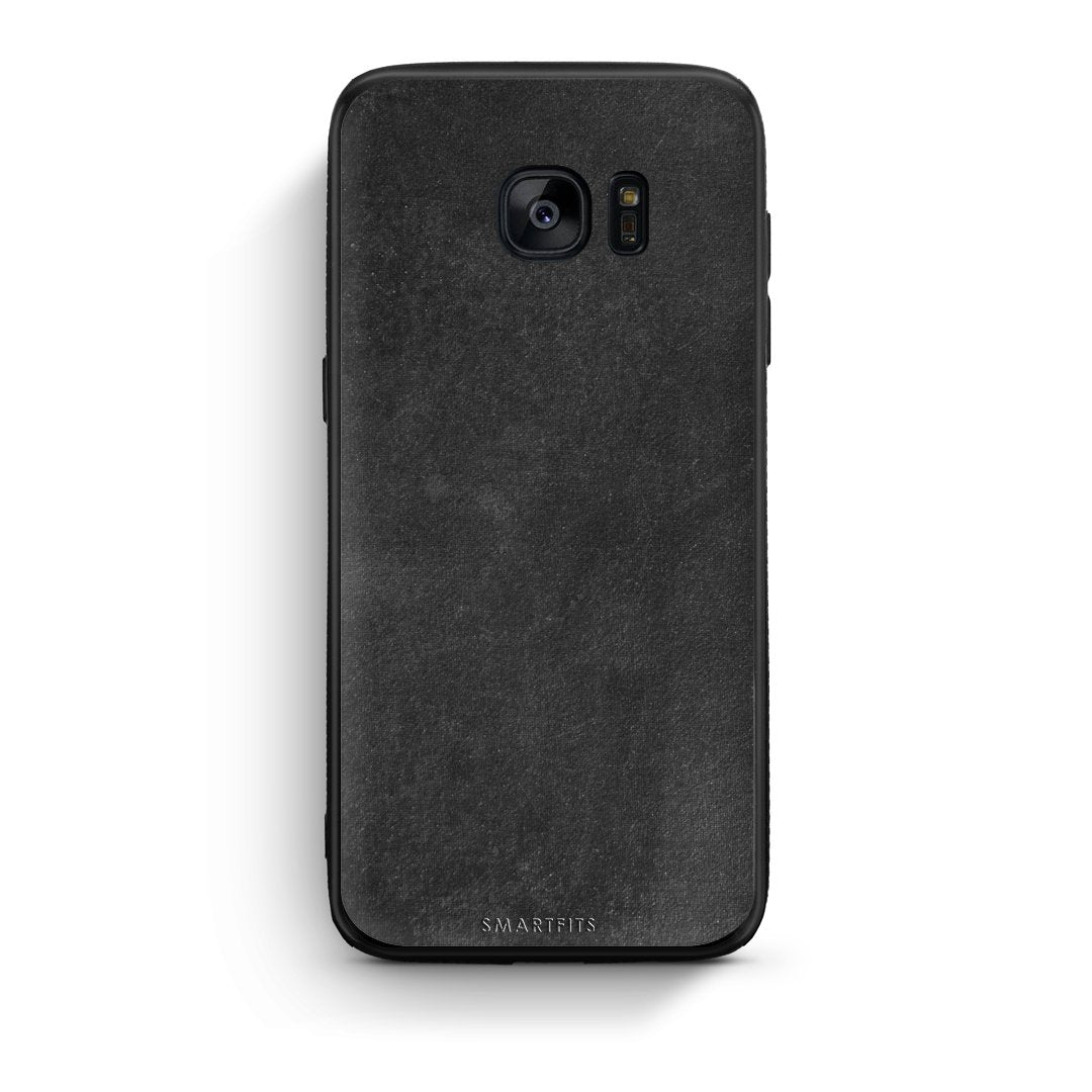 87 - samsung galaxy s7 Black Slate Color case, cover, bumper