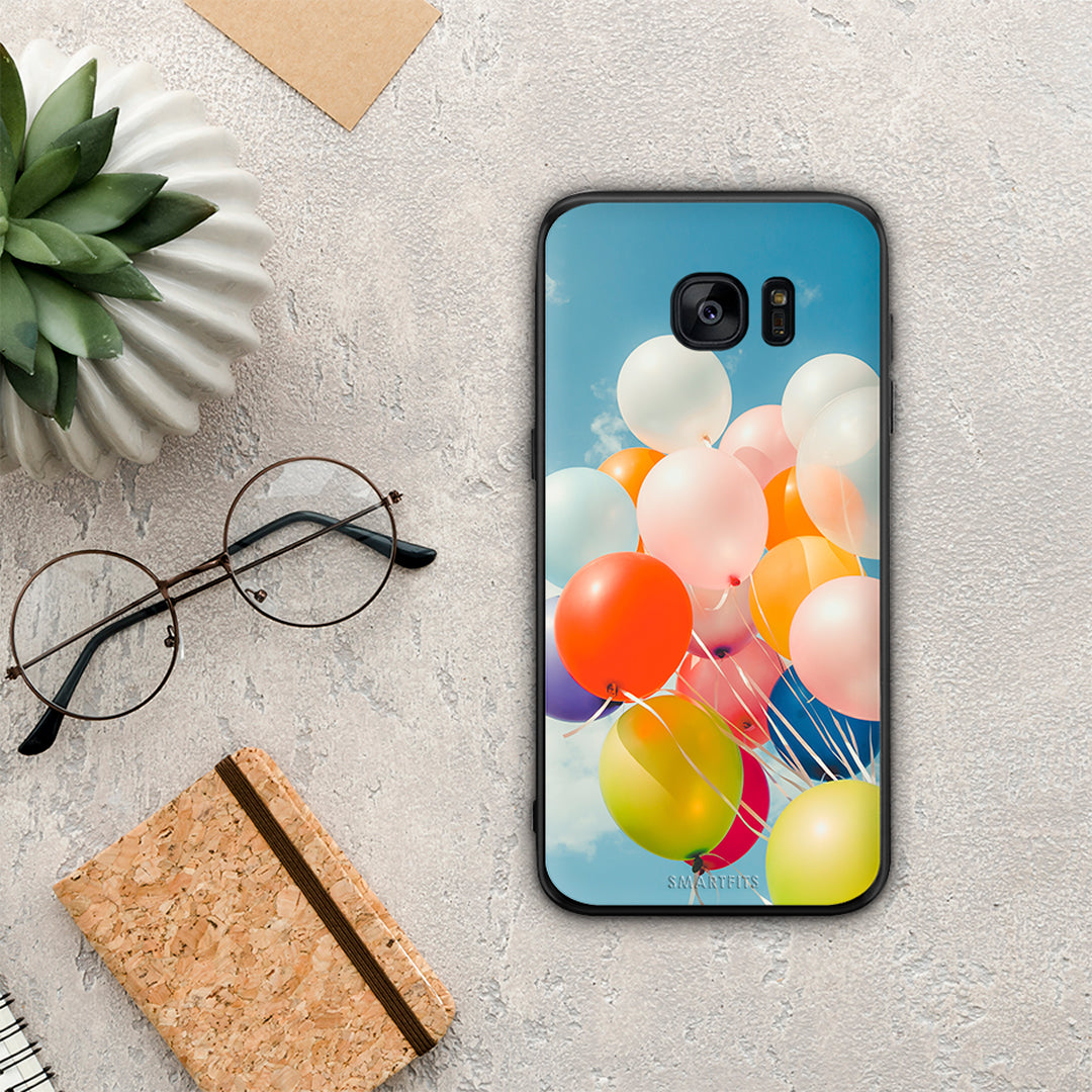 Colorful Balloons - Samsung Galaxy S7 Edge θήκη