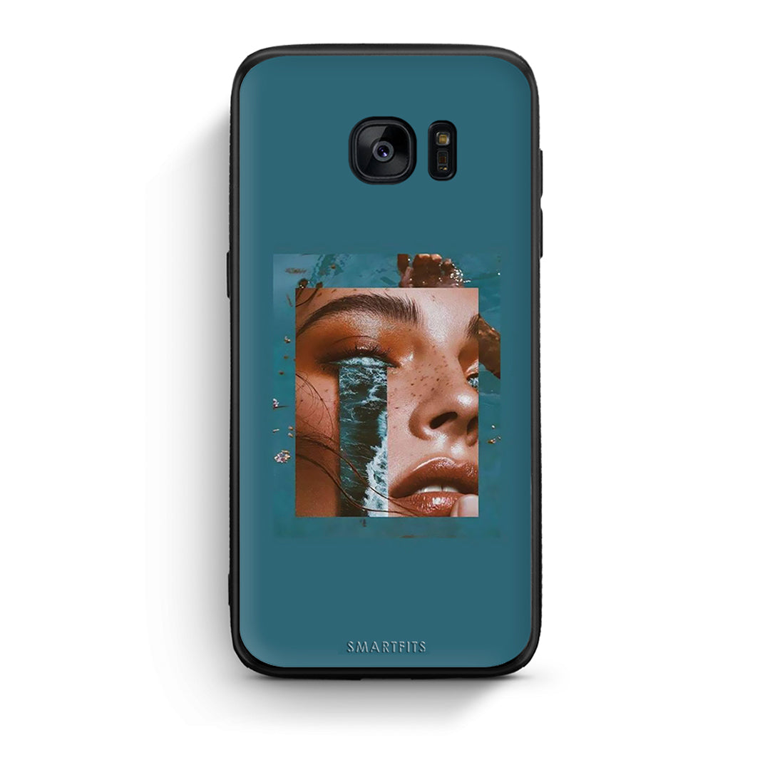 samsung s7 edge Cry An Ocean θήκη από τη Smartfits με σχέδιο στο πίσω μέρος και μαύρο περίβλημα | Smartphone case with colorful back and black bezels by Smartfits