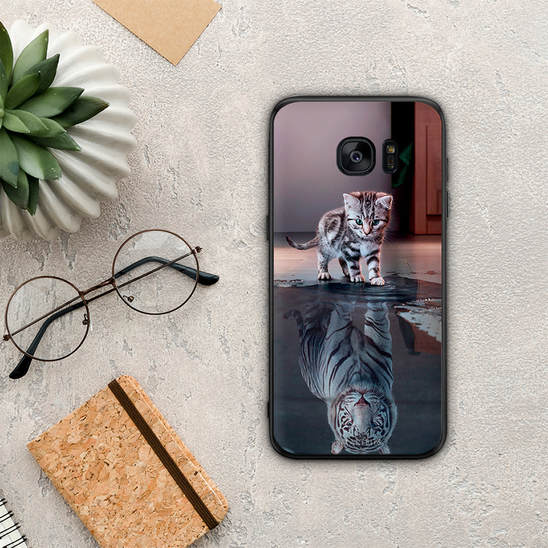 Cute Tiger - Samsung Galaxy S7 θήκη