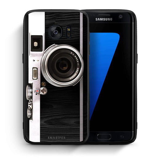 Θήκη Samsung S7 Edge Emily In Paris από τη Smartfits με σχέδιο στο πίσω μέρος και μαύρο περίβλημα | Samsung S7 Edge Emily In Paris case with colorful back and black bezels