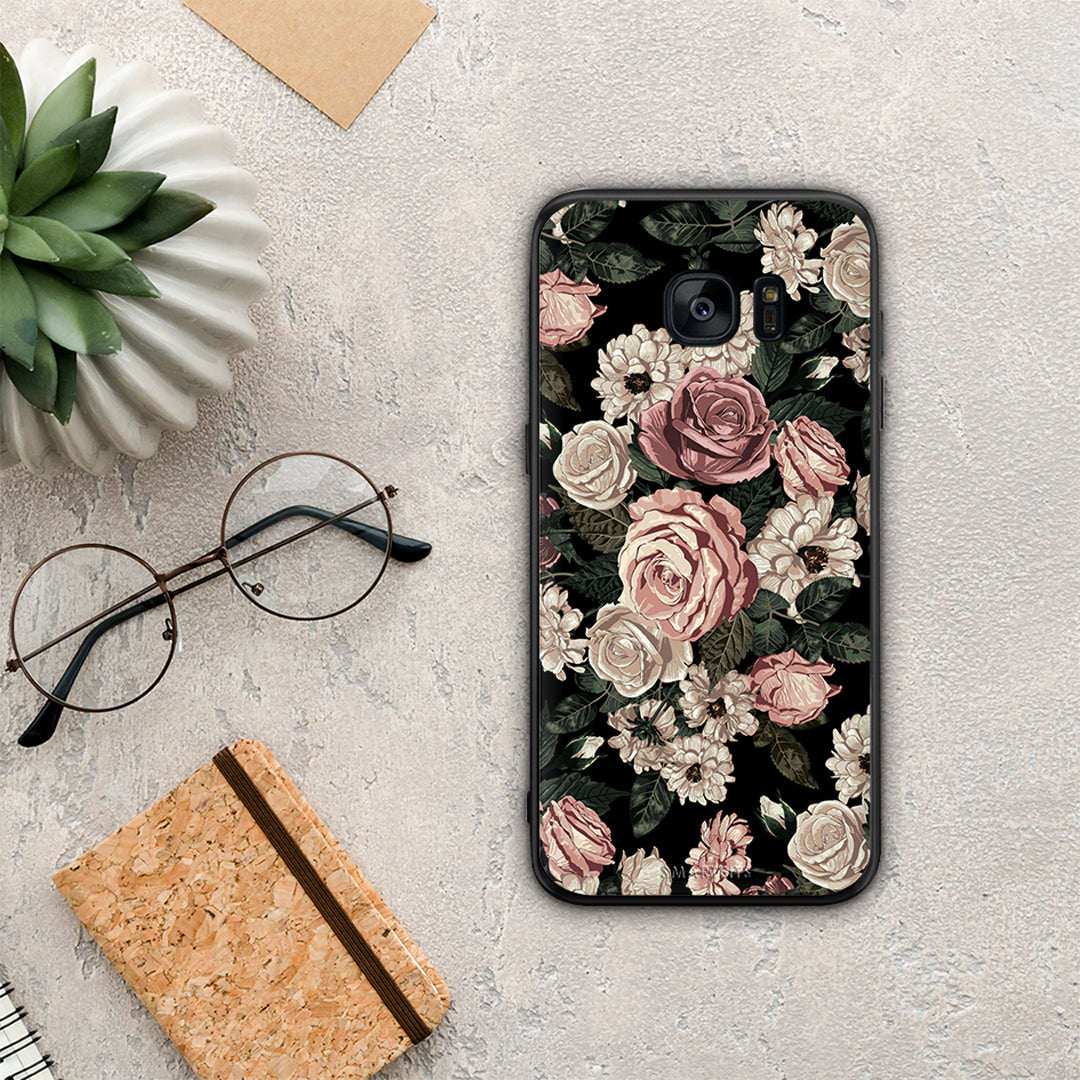 Flower Wild Roses - Samsung Galaxy S7 Edge θήκη