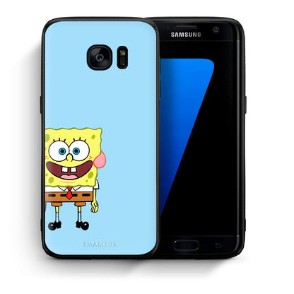 Θήκη Samsung S7 Edge Friends Bob από τη Smartfits με σχέδιο στο πίσω μέρος και μαύρο περίβλημα | Samsung S7 Edge Friends Bob case with colorful back and black bezels
