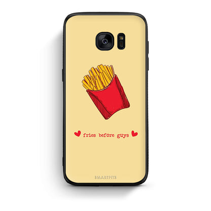 samsung s7 Fries Before Guys Θήκη Αγίου Βαλεντίνου από τη Smartfits με σχέδιο στο πίσω μέρος και μαύρο περίβλημα | Smartphone case with colorful back and black bezels by Smartfits