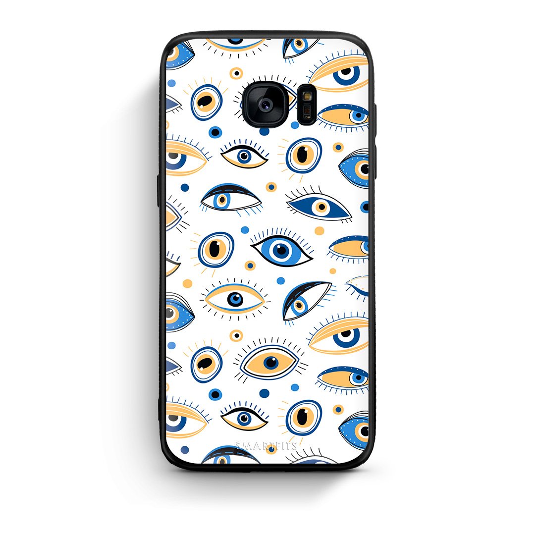 samsung s7 Ftou Ftou θήκη από τη Smartfits με σχέδιο στο πίσω μέρος και μαύρο περίβλημα | Smartphone case with colorful back and black bezels by Smartfits