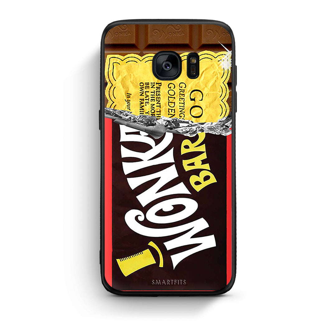 samsung s7 Golden Ticket θήκη από τη Smartfits με σχέδιο στο πίσω μέρος και μαύρο περίβλημα | Smartphone case with colorful back and black bezels by Smartfits