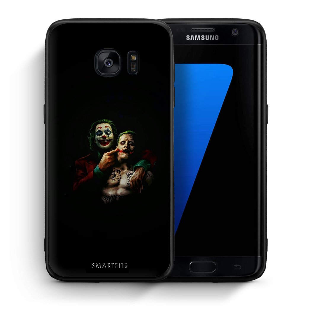 Θήκη Samsung S7 Edge Clown Hero από τη Smartfits με σχέδιο στο πίσω μέρος και μαύρο περίβλημα | Samsung S7 Edge Clown Hero case with colorful back and black bezels