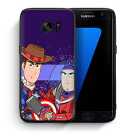 Thumbnail for Θήκη Samsung S7 Edge Infinity Story από τη Smartfits με σχέδιο στο πίσω μέρος και μαύρο περίβλημα | Samsung S7 Edge Infinity Story case with colorful back and black bezels